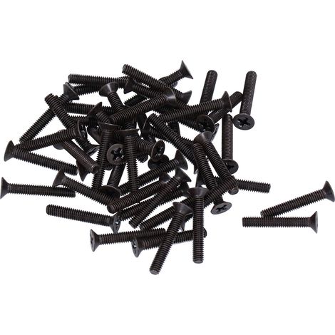 50 vis à tête fraisée cruciforme plate M4 A2-70 pour réparation et maintenance M4x25