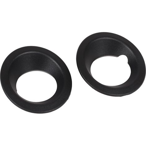 2x Nebelscheinwerferringe 51113400912 Schwarz, Stoßstangenersatz für BMW X3 E83 2004–2006, Scheinwerferblenden (1/5)