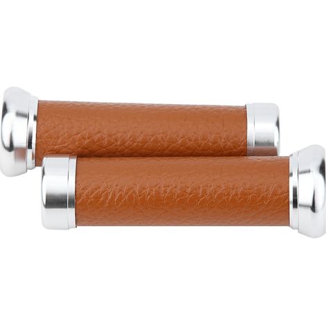 Poignées de guidon moto universelles antidérapantes protection accessoires remplacement (Marron) (1/4)