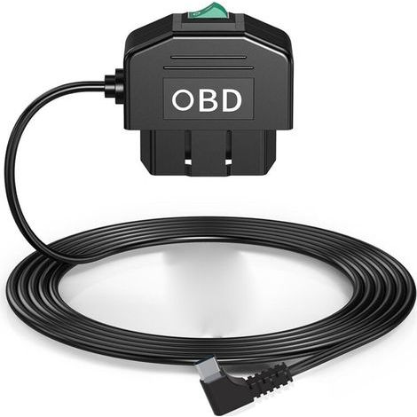 Kit Câblage OBD Caméra Tableau de Bord USB Type C avec Alimentation 12-24V à 5V 3A