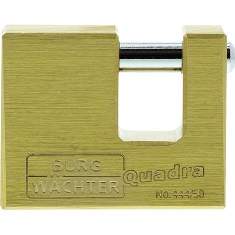 Burg-Wchter Quadra 444 50 SB Lucchetto a Cilindro, Ottone (1/4)