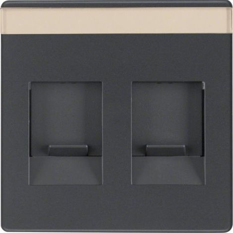 Placca di finitura Berker q.1/q.3 protezione polvere resistente