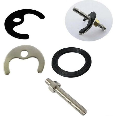 1 ensemble de boulons de Kit de fixation de robinet mitigeur monobloc d'évier de rondelle de lavabo, outil de montage de fixation de robinet mitigeur (trou unique) (1/3)