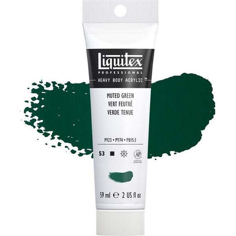 Peinture Acrylique en tube - vert feutre - Liquitex Heavy Body (1/2)