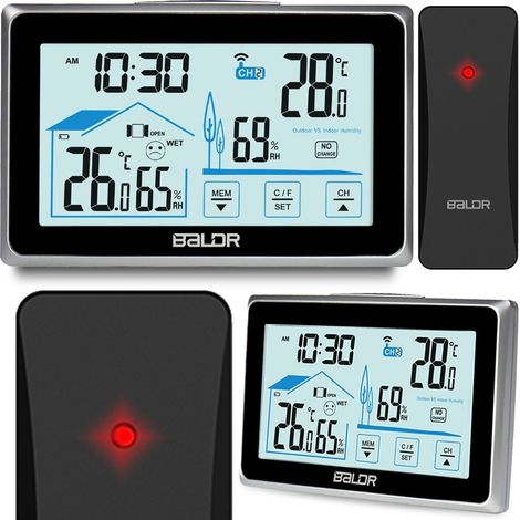 Weather station with display BD-910 black (1/5)