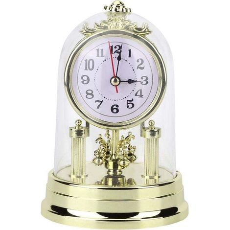 Orologio da tavolo silenzioso e antico in stile retrò europeo per soggiorno, decorazione per la casa. (1/4)