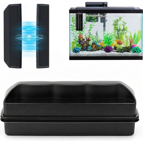 Aimant Aquarium Nettoyage, Nettoyage Vitre Aquarium, Magnetic Fish Tank Algues Cleaner, Accessoire Aquarium, pour Le Nettoyage du Verre d'une épaisseur de ≤6 mm (1/5)