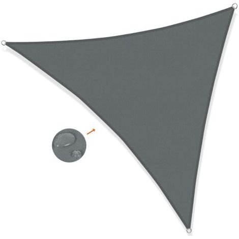 Triangle Awning 3x3x3m Waterproof UV Protection Tent for Garden Terrace Balcony Outdoor Anthracite Grey (1/5)