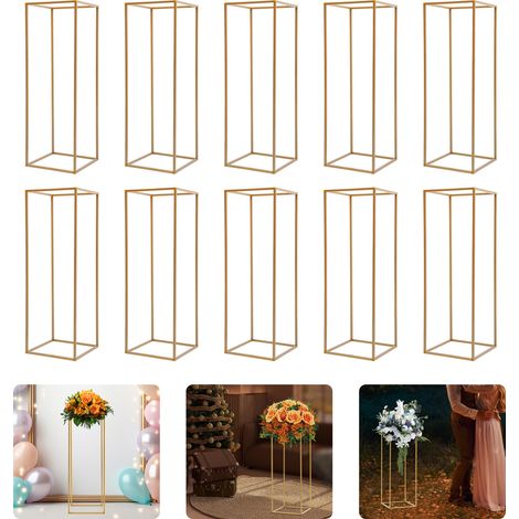 80 cm Blumenstraußständer (10-teiliges Set aus Kunststoff-Dreieckverbindern, 10 mm Vierkantrohr, inklusive kleinem Hammer) (1/5)