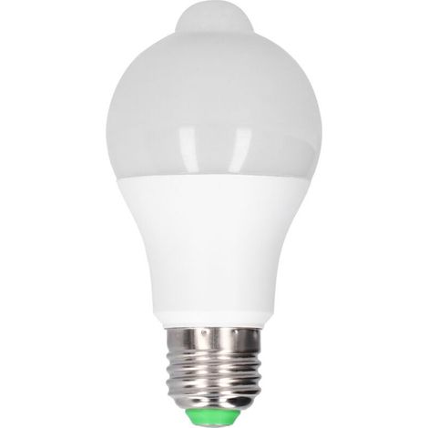 Jeffergarden Ampoule LED E27 avec détecteur de mouvement PIR, pour couloir, chambre à coucher, escalier, couloir, 85-265v, blanc pur-