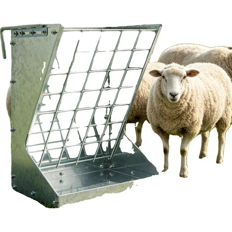 Râtelier à foin, acier Q235, 56,6133,2759,94 cm, capacité de charge 30 kg, profondeur 4 cm, assemblage facile