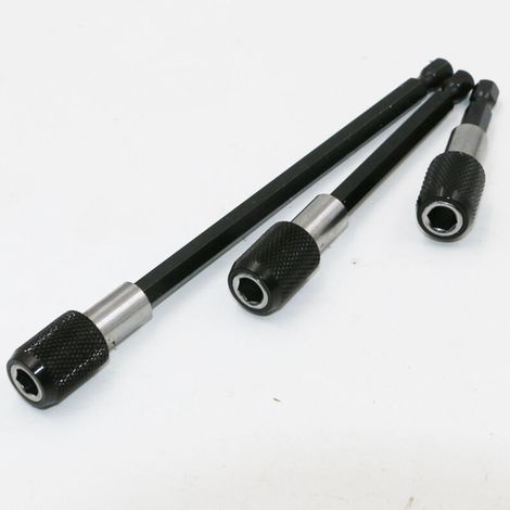 Lntyq Lot de 3 porte-embouts magnétiques à changement rapide 1/4" Porte-embout magnétique pour visseuse sans fil Convient pour perceuse, tournevis, vis filetée