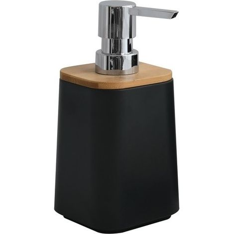 Distributeur de savon PS & Bambou KAMLA Noir mat MSV (1/3)