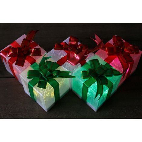 Christmas Lights 5x LED Colour Changing Parcel Lights (1/5)