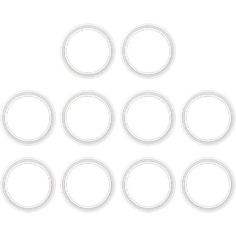 10Pcs Joint 64mm OD 48mm ID Joints de Serrage Sanitaires TC Rondelles de Virole en Silicone Raccords de Tubes Joints Toriques pour Équipement de Brasserie Laitière (1/5)