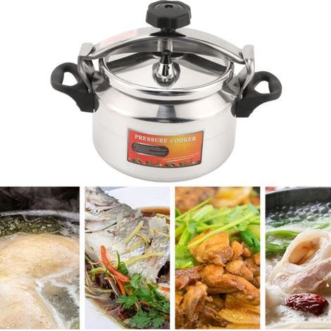 Autocuiseur vapeur en acier inoxydable. Appareil de cuisson à pression. Cocotte-minute. Convient à tous types de feux. Acier inoxydable. Plastique. 4L (1/5)