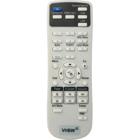Télécommande compatible avec Epson VS345 VS340 rétro-projecteur, vidéo-projecteur (1/5)