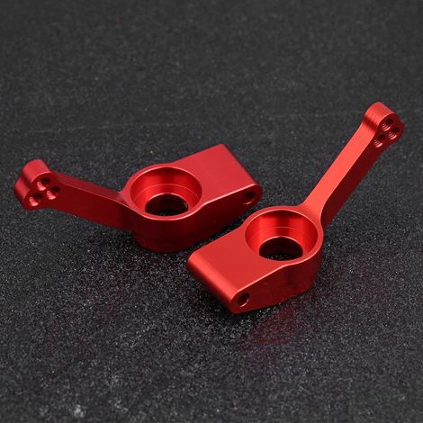 Porte-moyeu arrière gauche/droite en aluminium pour RC 1/10, compatible FS 53633 51805 51806 - Rouge