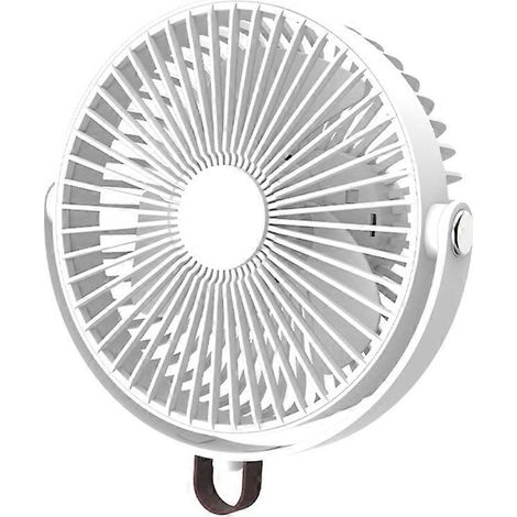 Ventilateur de camping portable à piles avec lanterne LED et crochet de suspension pour tente, voiture et camping-car. (1/5)