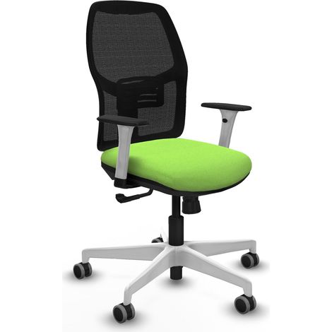 Chaise de bureau piqueras y crespo Alfera blanc support lombaire ajustable (1/2)