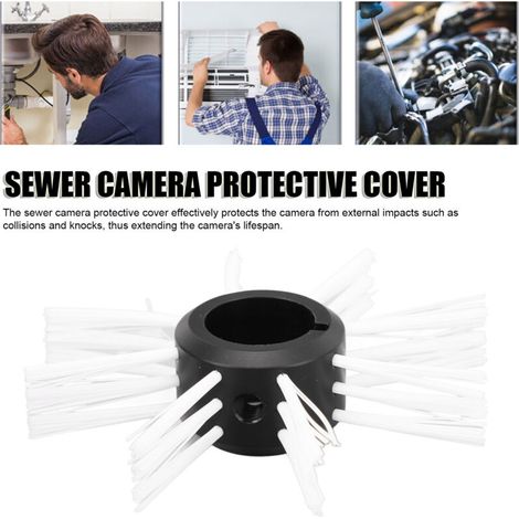Couvercle de Protection avec Roues pour Caméra d'Inspection de Canalisation, 17-18mm, Plastique Robuste, 4 Accessoires (1/4)