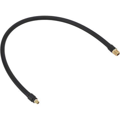 Tuyau de compresseur d'air NPT 1/4 pouce, pompe à air à double tête en caoutchouc, tuyau de raccordement pour gonfleur de pneus 9.