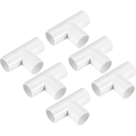 Lot De 6 Raccord En T En PVC Pour Conduit 25mm 3 Voies (1/5)