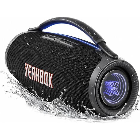 Enceinte Bluetooth 300W RMS / 500W Peak, Enceinte Party avec Subwoofer, 3 Voies 5 Haut-Parleurs, HDMI Arc TV, TWS Stéréo, Lumières RGB, Intérieur