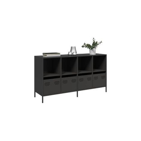 Buffet noir 135x39x73,5 acier laminé à froid (1/5)