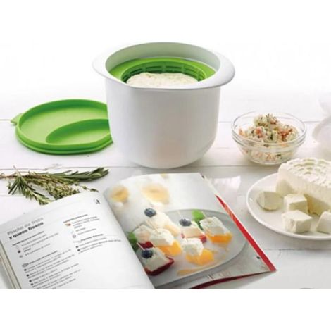 Moule à fromage frais, fromager, fromager, fromager avec recette, vert (1/4)
