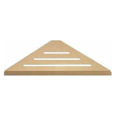 VURAHOME - Étagère d'angle murale en acier inoxydable 304 – Plaqué or – Montage facile sur mur plat – Rangement pour salle de bain (1/3)