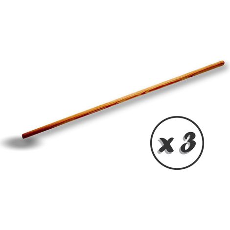 Manche à balais Pour douille métal Ø 28 mm Longueur 1,40 mètre - Quantité x 3 - Ø 28 pour douille métal (1/4)