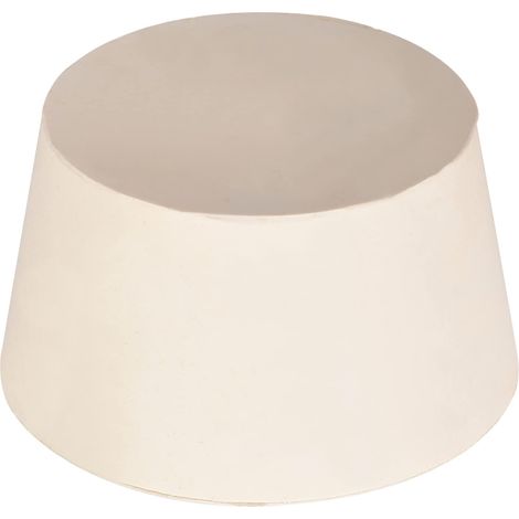 Solide Laboratoire Caoutchouc Bouchons Percés 55-68mm Blanc (1/4)