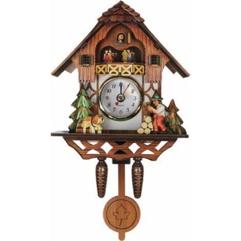 Black Forest clock with quartz movement and cuckoo call, a (1/4)