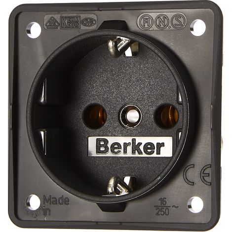 Presa Berker Integro Schuko antracite, opaco 941852505 (1/3)