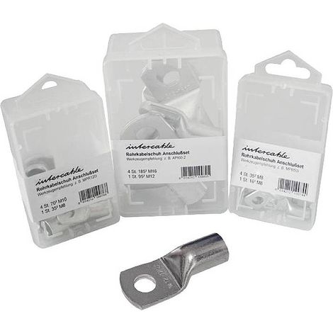 Intercable 182180 ICR106SB10 Cosse de câble tubulaire 180 ° M6 10.00 mm² 10 pc(s)
