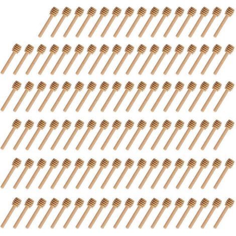 Mini Cuillères à Miel en Bois pour Cuisine et Salle à Manger Lot de 100 Pièces (1/4)