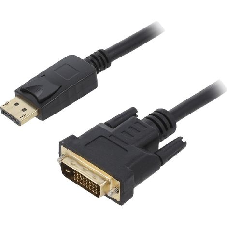 Cable DisplayPort male DVI-D male 1m noir
