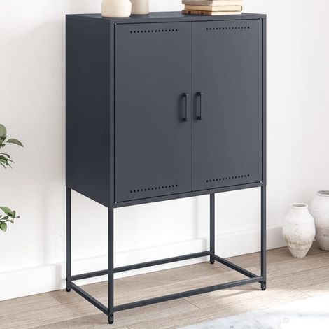 vidaXL Highboard Anthracite 68,5x38,5x107 cm Steel (1/5)