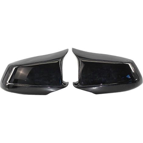 Coques de rétroviseurs noires compatibles avec BMW Série 5 F10/F11/F18 pré-LCI 11-13. Coques de rétroviseurs de remplacement pour rétroviseurs latéraux et arrière. Autocollants pour rétroviseurs intér (1/4)
