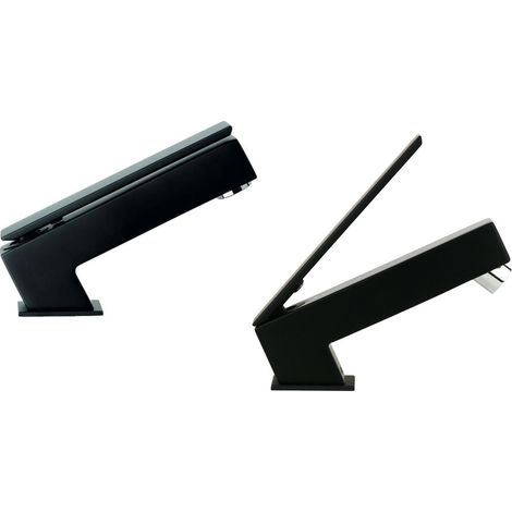 Set di miscelatori per lavabo e bidet modello quadro colore nero opaco Mamoli Mendini KITMENDINIK2 (1/3)