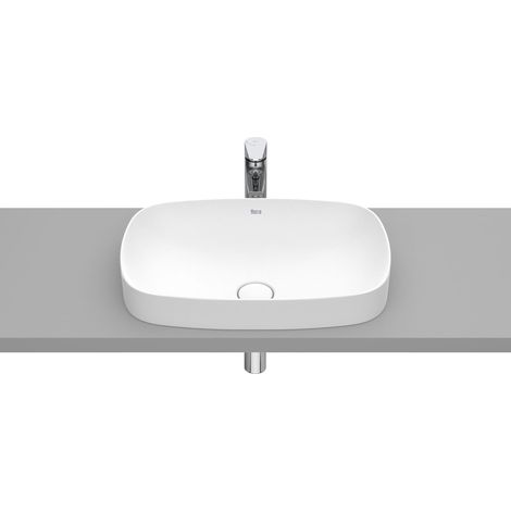 FINECERAMIC® lavabo à poser SOFT INSPIRA - ROCA Couleur : blanc mat (1/2)