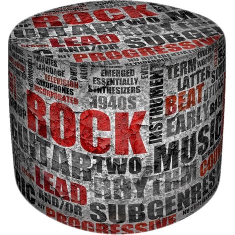 Puf decorativo Eko rock (1/2)