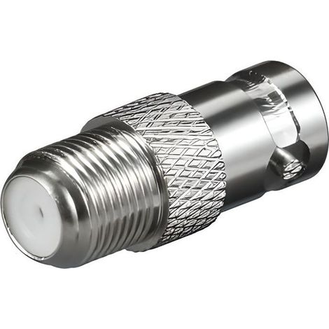 Adaptateur Tv-Sat Fiche-F femelle-Bnc femelle