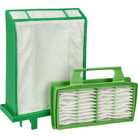 vhbw Filter Set compatible with Sebo Airbelt K3, K1 Vacuum Cleaner - 2x Filter (hygienic protection filter, micro-filter)