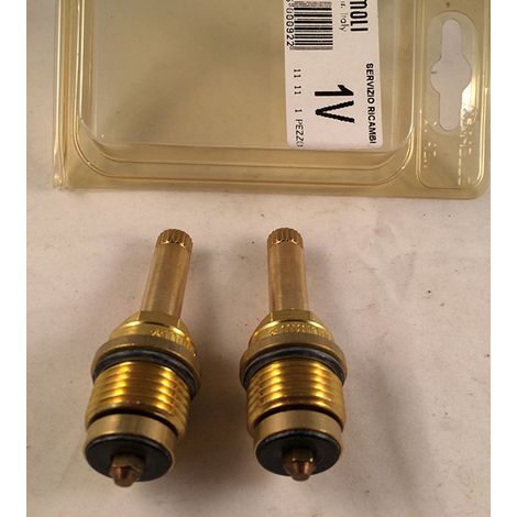 Ricambio coppia vitone da 1/2 asta 34 con guarnizione Mamoli 1V (1/2)
