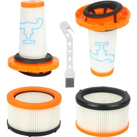 4 Filtres pour Aspirateur Rowenta X-Force Flex 9.60 RH20C2WO RH20C0WO RH2038WO RH2037WO RH2039WO RH2078WO RH1127WO RH1128WO RH1129WO 2 Pré-Filtres + 2 Filtres Moteur