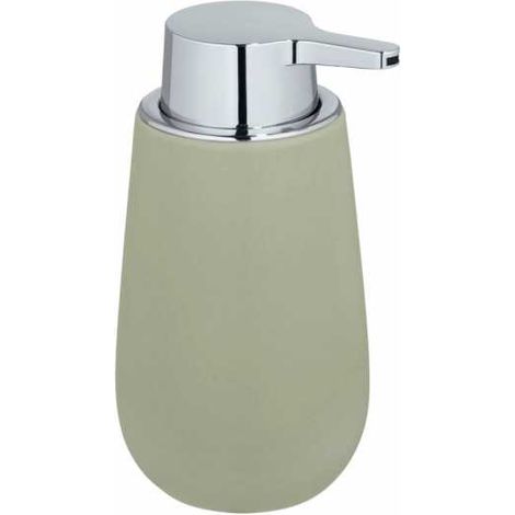 Wenko Badi-Dispenser per Sapone Liquido, capacità 0,32 l, Ceramica, Verde, 9,5 x 16 x 8 cm (1/5)