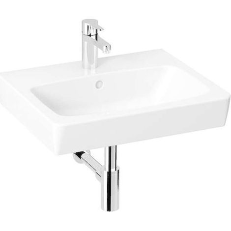 Jika Lyra plus - Lavabo 550x450 mm, con troppopieno e foro per miscelatore, bianco H8103810001041