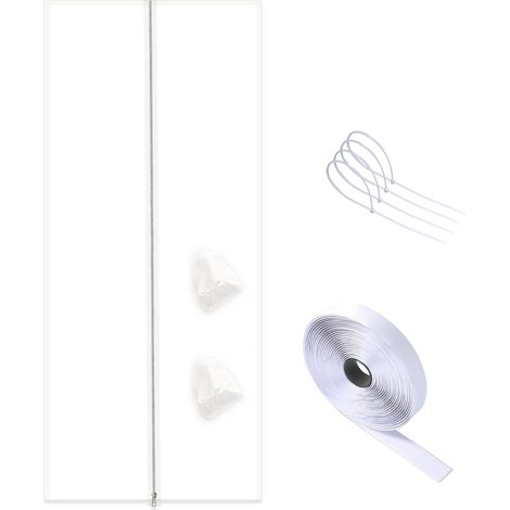 Kit de sellado para puerta de aire acondicionado portátil con cordón, 210 × 90 cm, impermeable, fácil de instalar, para el hogar y la oficina.